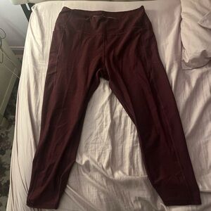Victoria's Secret Deep Maroon Leggings